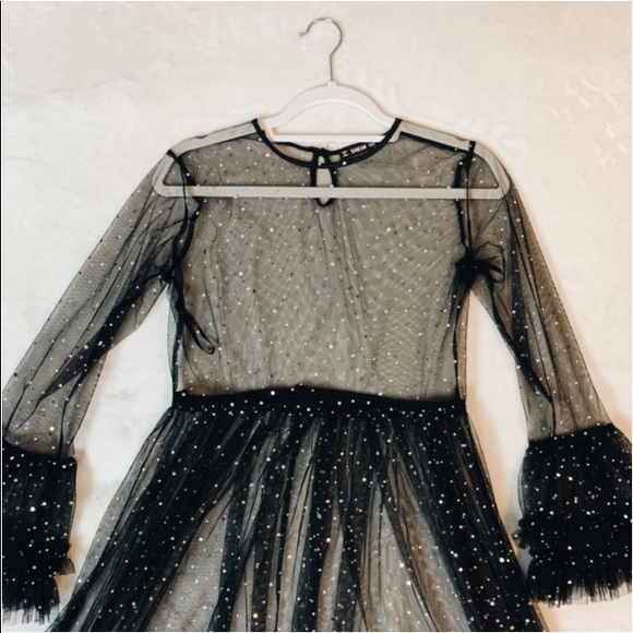 Layered Ruffle Cuff Dress - Picture 4 of 4